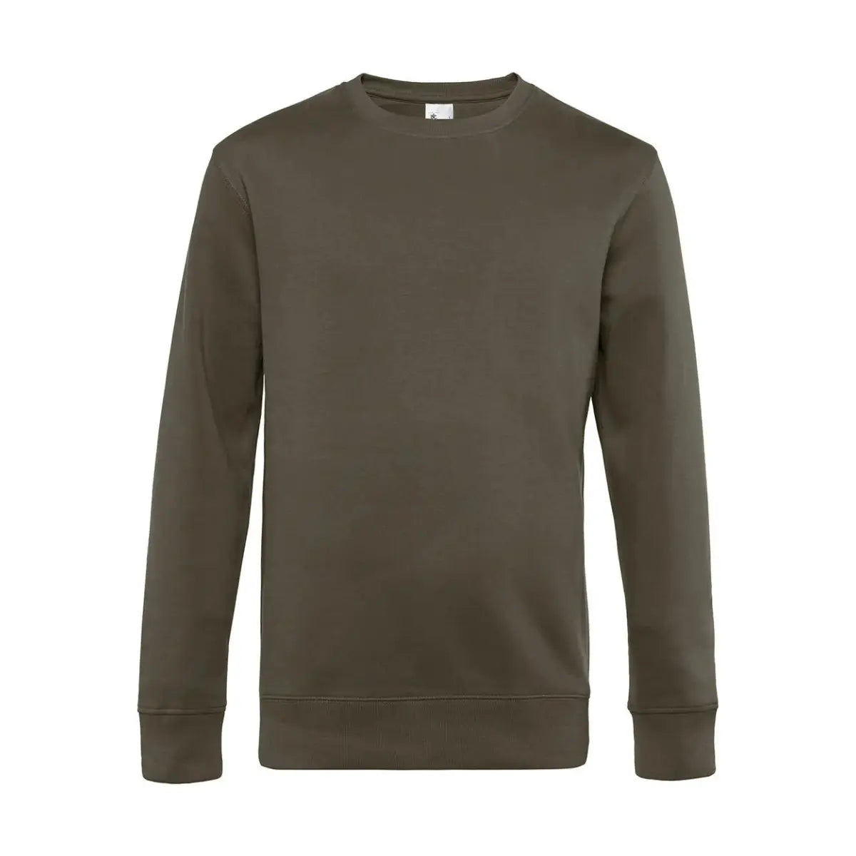B&C KING Crew Neck_° Collegepusero - Ruskea (Khaki) / XS - Yritystekstiilit
