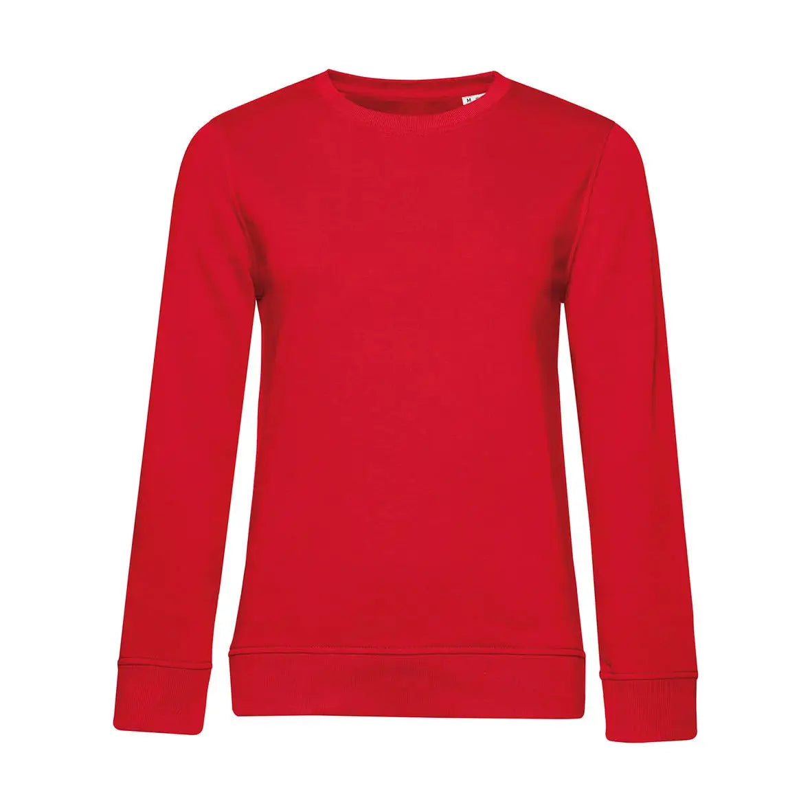 B&C Organic Inspire Crew Neck _° Naisten Collegepaita - Punainen / XS - Yritystekstiilit