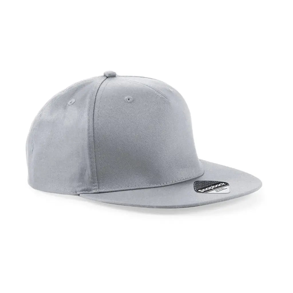 Beechfield 5 Paneeli B610 Lippalakki omalla painatuksella - Harmaa (Light Grey) - Yritystekstiilit