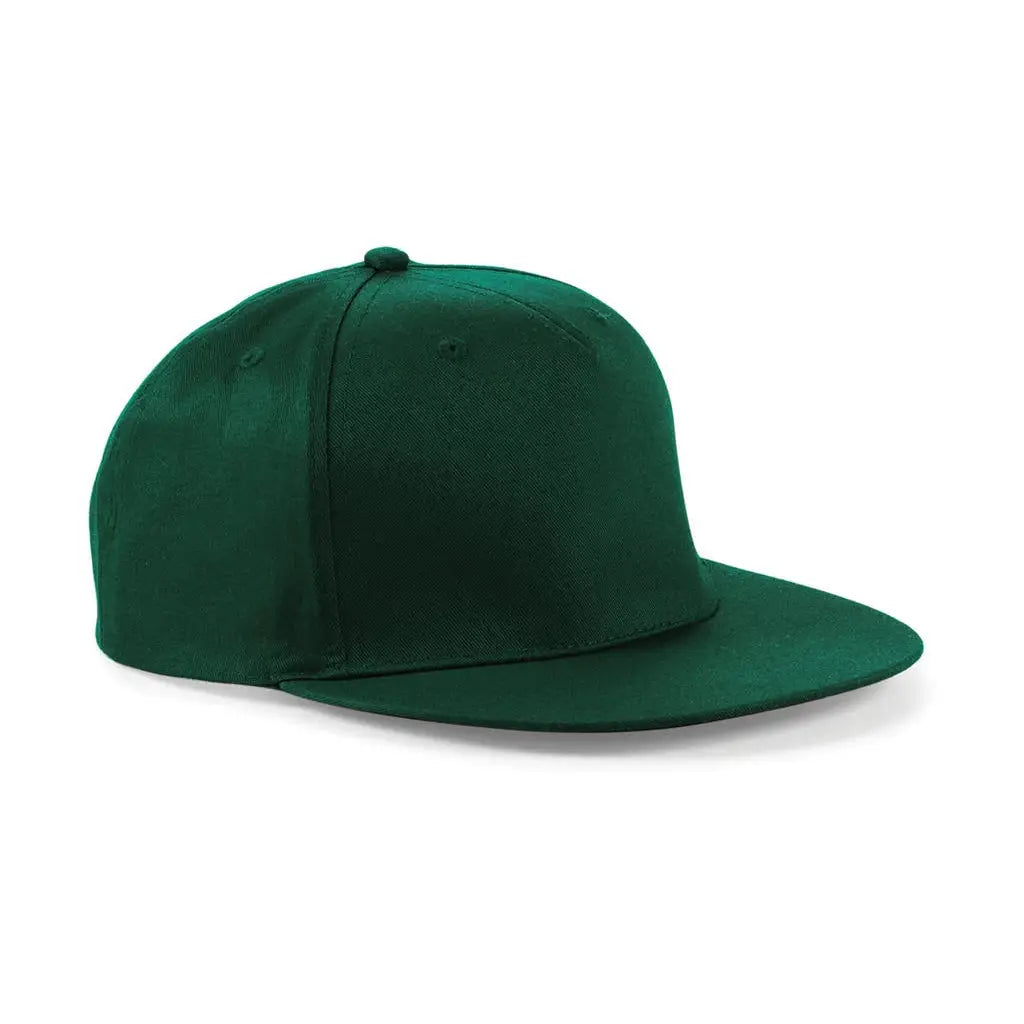 Beechfield 5 Paneeli B610 Lippalakki omalla painatuksella - Vihreä (Bottle Green) - Yritystekstiilit