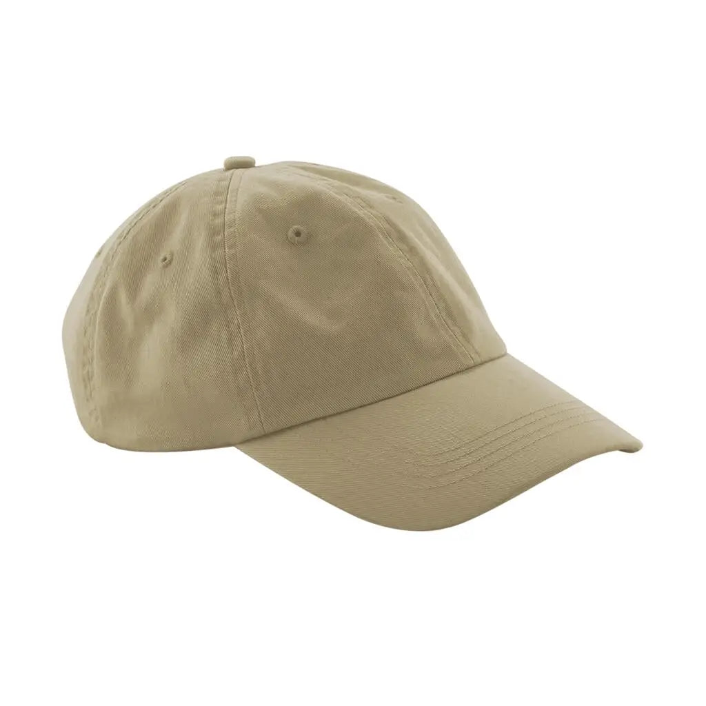 Beechfield Organic Cotton 6 Paneelinen Dad Cap B652N - Ruskea (Desert Sand) - Päähineet