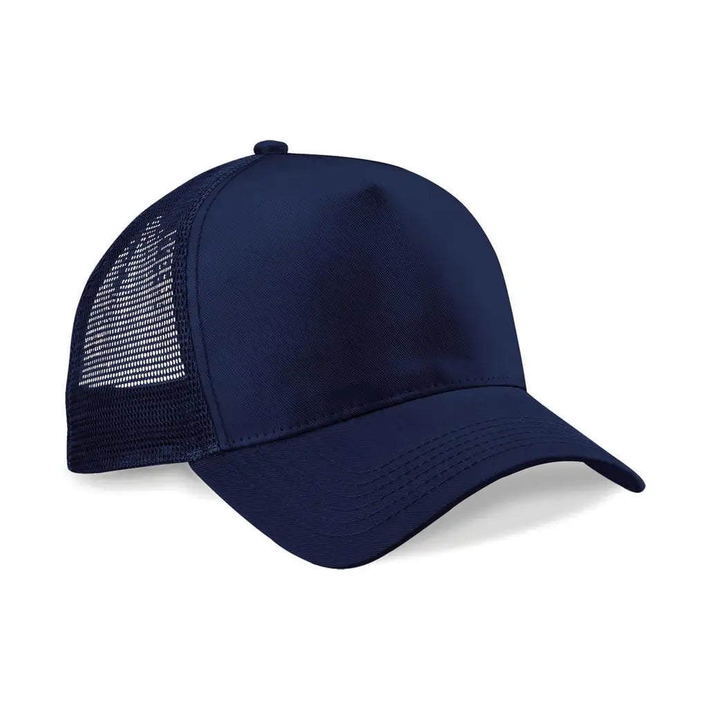 Beechfield Snapback Trucker B640 Lippalakki omalla logolla - Sininen (French Navy) - Yritystekstiilit