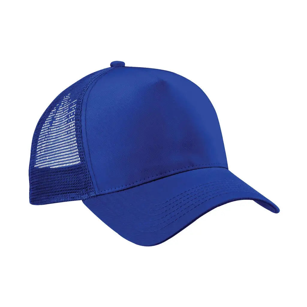 Beechfield Snapback Trucker B640 Lippalakki omalla logolla - Sininen (Bright Royal) - Yritystekstiilit