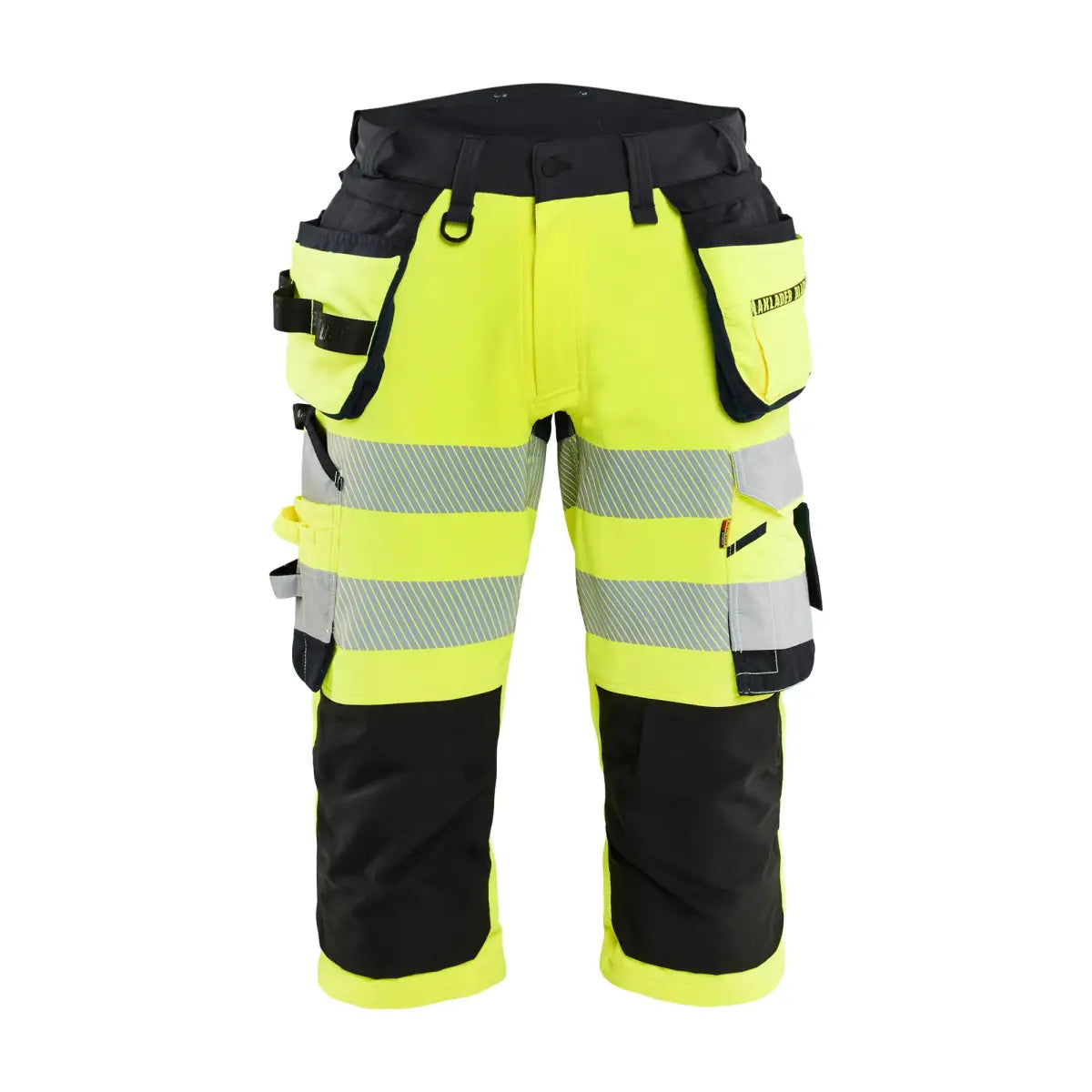 Blåkläder Highvis piraattihousut 4-way stretch 11231648 - Huomiokeltainen/Musta / C56 - Työvaatteet