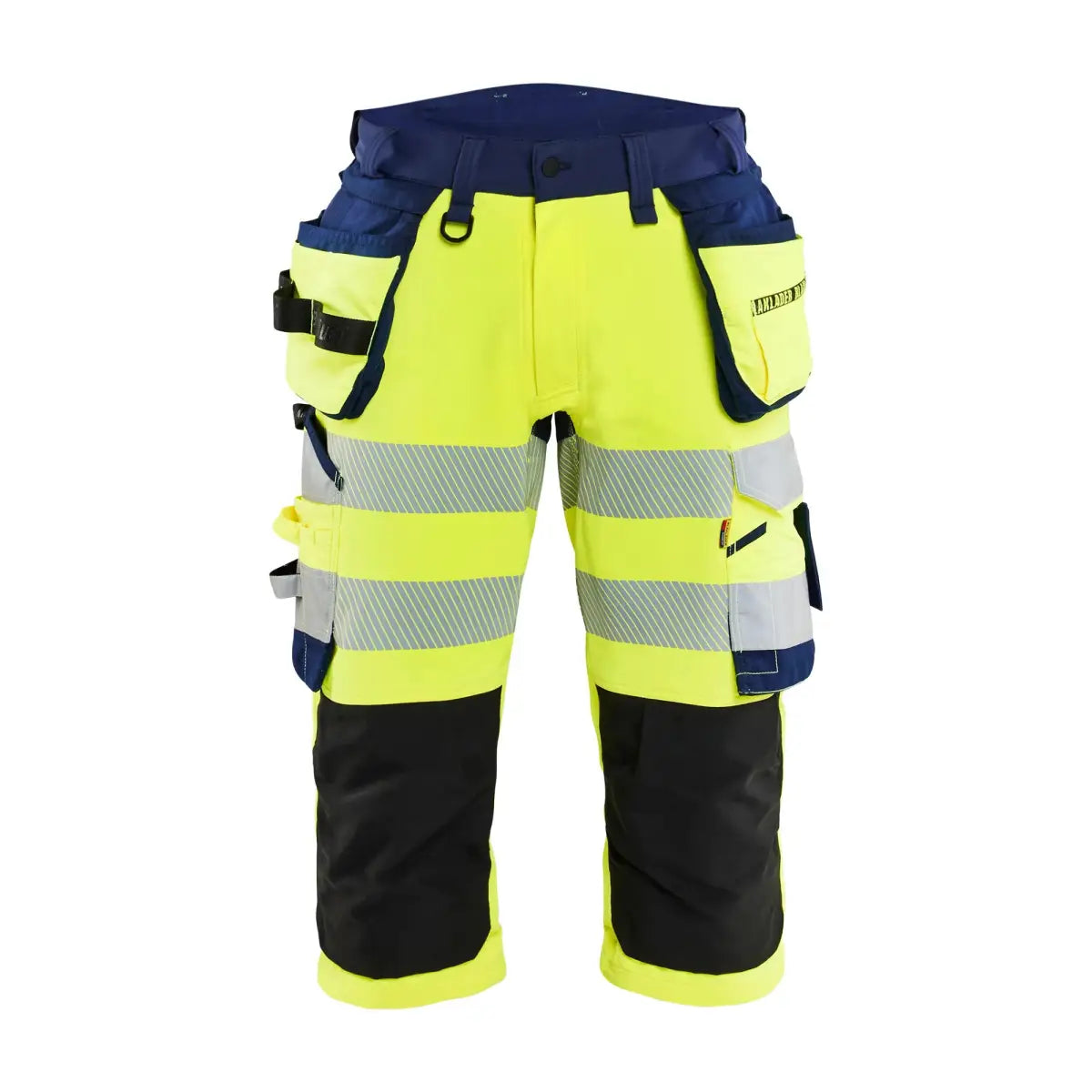 Blåkläder Highvis piraattihousut 4-way stretch 11231648 - Huomiokeltainen/Mariininsininen / D108 - Työvaatteet