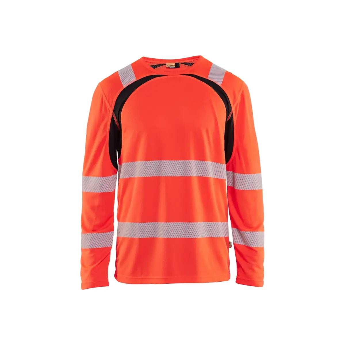 Blåkläder Highvis pitkähihainen t-paita 35991013 - Huomiopunainen/Musta / XXXL - Blåkläder työvaatteet