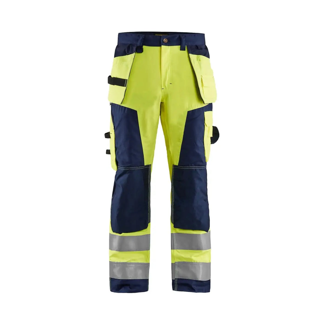 Blåkläder Highvis riipputaskuhousut 15681811 - Huomiokeltainen/Mariininsininen / C54 - Työvaatteet