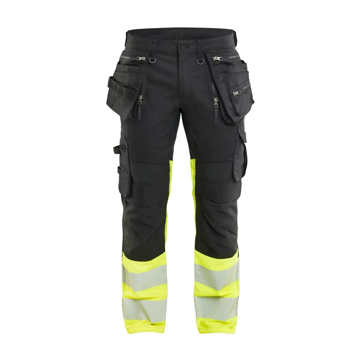 Blåkläder Highvis riipputaskuhousut stretch 11301149 - Musta/Huomiokeltainen / C150 - Työvaatteet