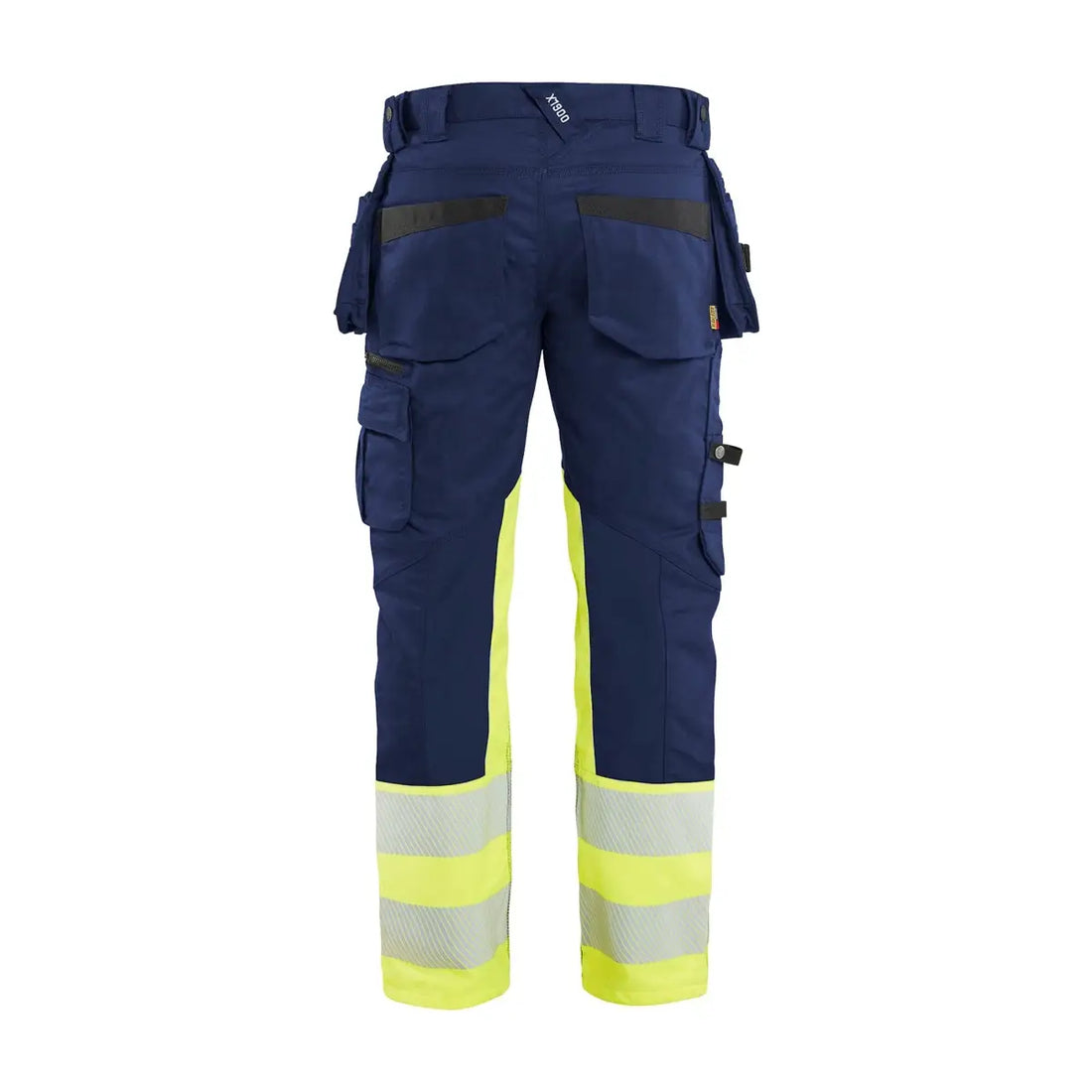 Blåkläder Highvis riipputaskuhousut stretch 11301149 - Mariininsininen/Huomiokeltainen / C60 - Työvaatteet