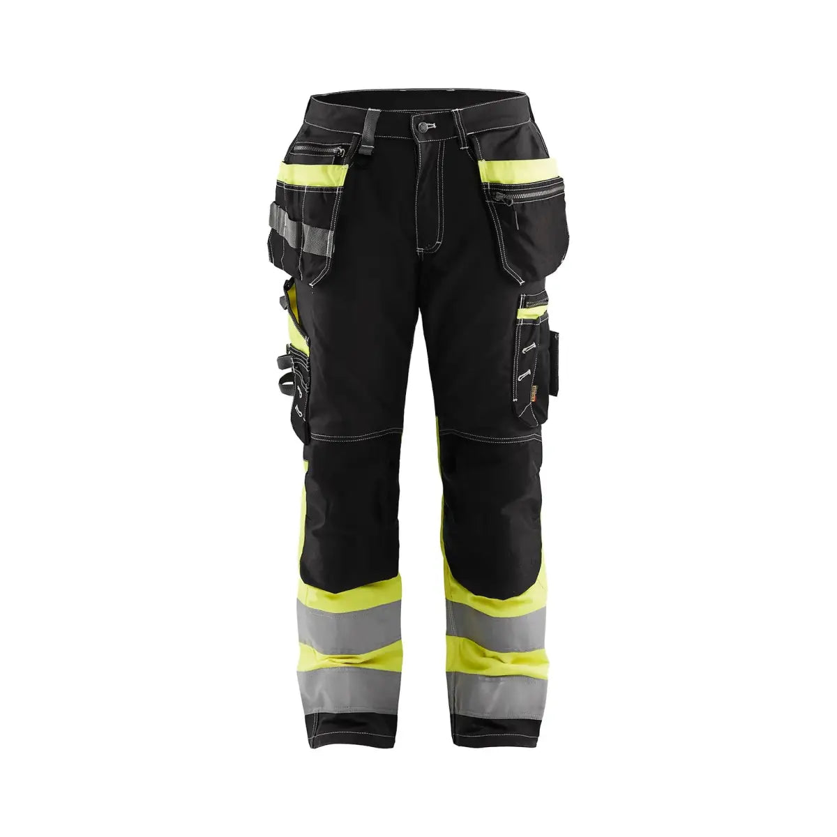 Blåkläder Highvis riipputaskuhousut Stretch 17941370 - Musta/Huomiokeltainen / C54 - Blåkläder työvaatteet