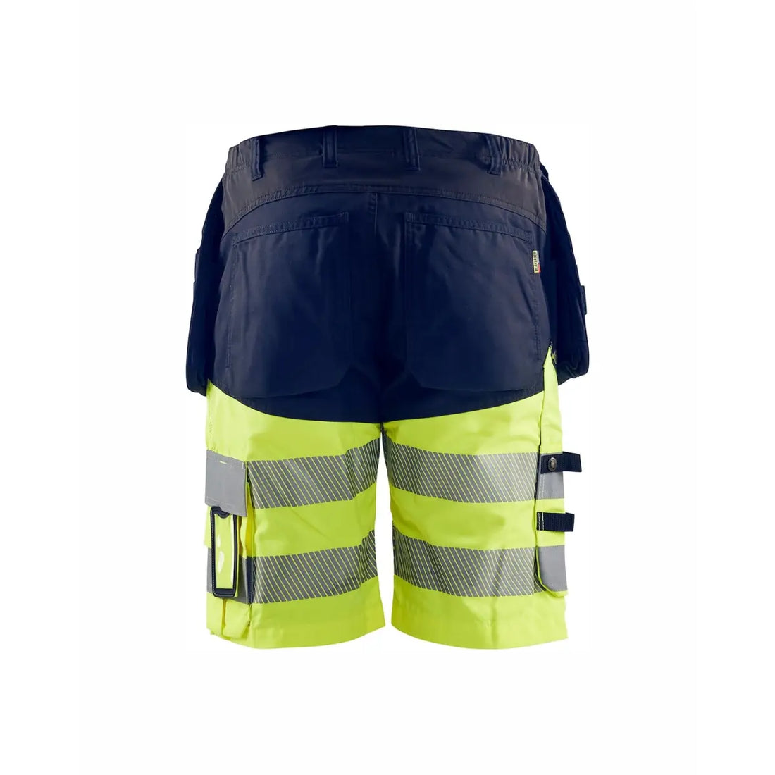 Blåkläder Highvis riipputaskushortsit 4-way stretch 15961811 - Mariininsininen/Huomiokeltainen / C48 - Työvaatteet