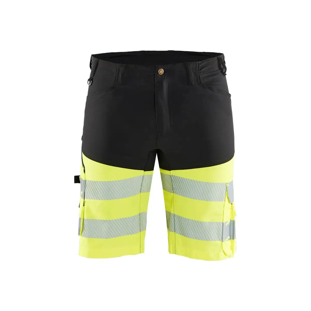 Blåkläder Highvis shortsit stretch 15411811 - Musta/Huomiokeltainen / C54 - Työvaatteet