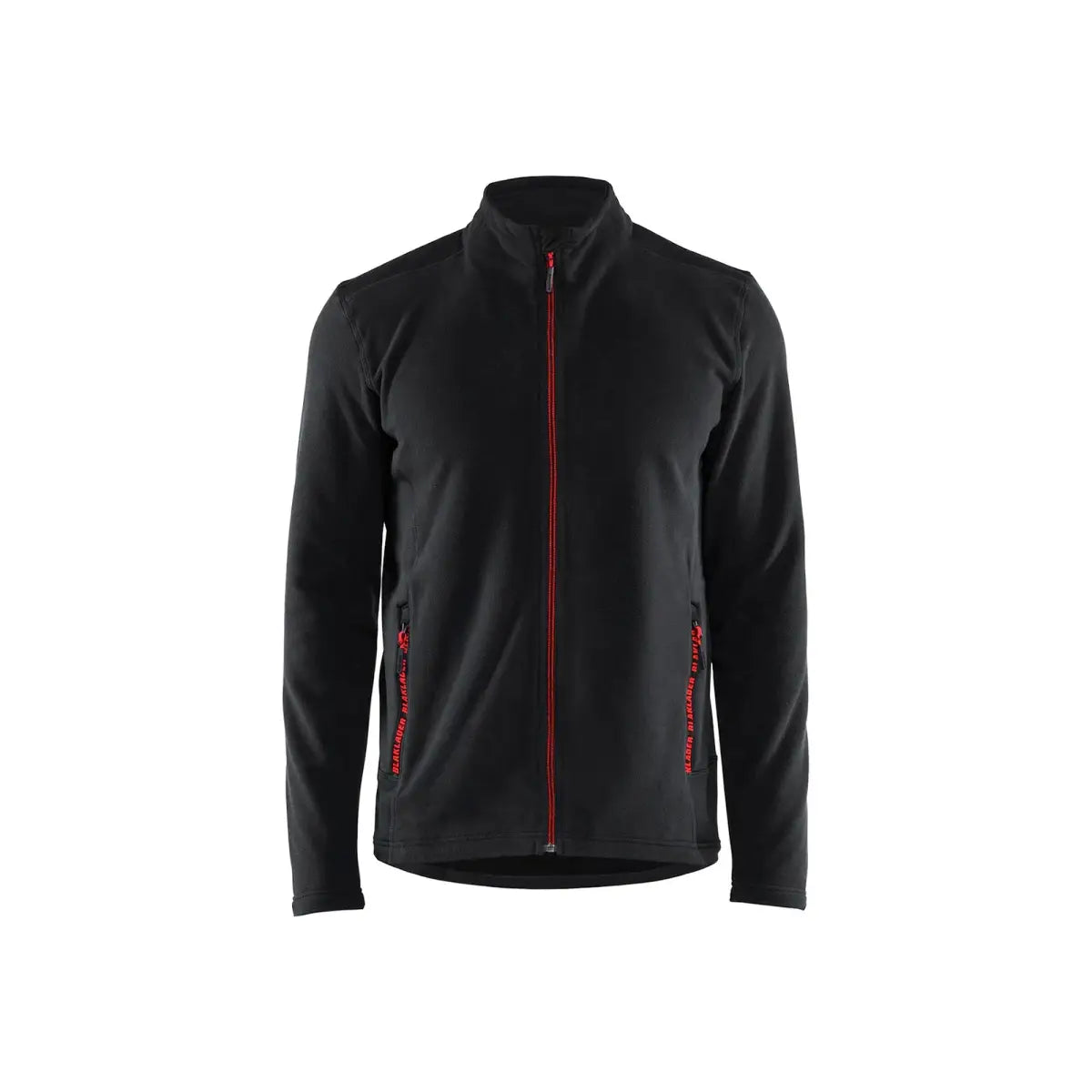 Blåkläder Microfleecetakki 47651010 - musta/punainen / 4XL - Blåkläder työvaatteet