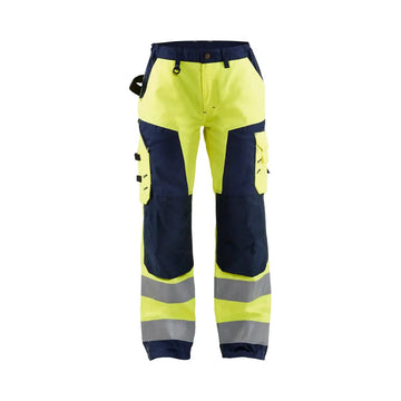 Blåkläder Naisten highvis housut 71551811 - Huomiokeltainen/Mariininsininen / C40 - Blåkläder työvaatteet
