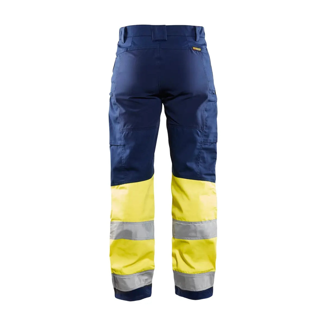 Blåkläder Naisten highvis housut stretch 71611811 - Mariininsininen/Huomiokeltainen / D23 - Blåkläder työvaatteet