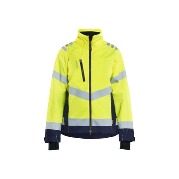 Blåkläder Naisten highvis kuoritakki 47611977 - Huomiokeltainen/Mariininsininen / M - Blåkläder työvaatteet