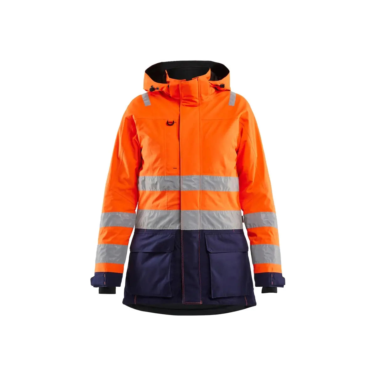 Blåkläder Naisten highvis talviparka 44721987 - Huomio-oranssi/Mariininsininen / XXXL - Blåkläder työvaatteet