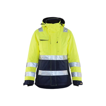 Blåkläder Naisten highvis talvitakki 48721987 - Huomiokeltainen/Mariininsininen / M - Blåkläder työvaatteet