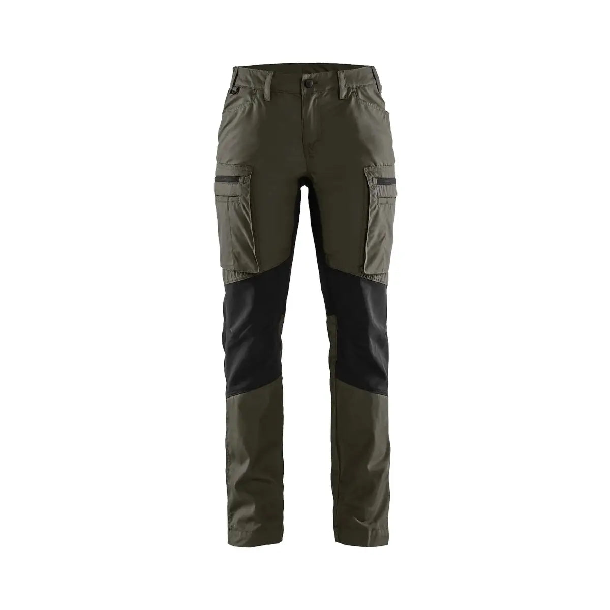 Blåkläder Naisten housut Stretch 71591845 - Tumma oliivinvihreä/Musta / C32 - Blåkläder työvaatteet