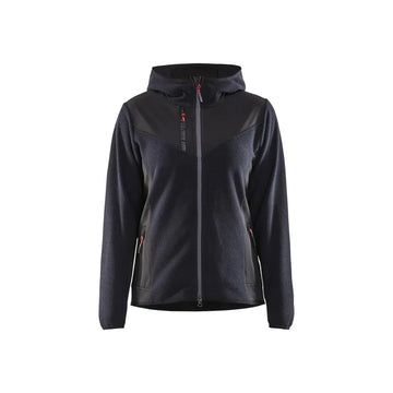 Blåkläder Naisten neulottu softshell-takki 59412536 - Tumma mariininsininen/Musta / XS - Blåkläder työvaatteet