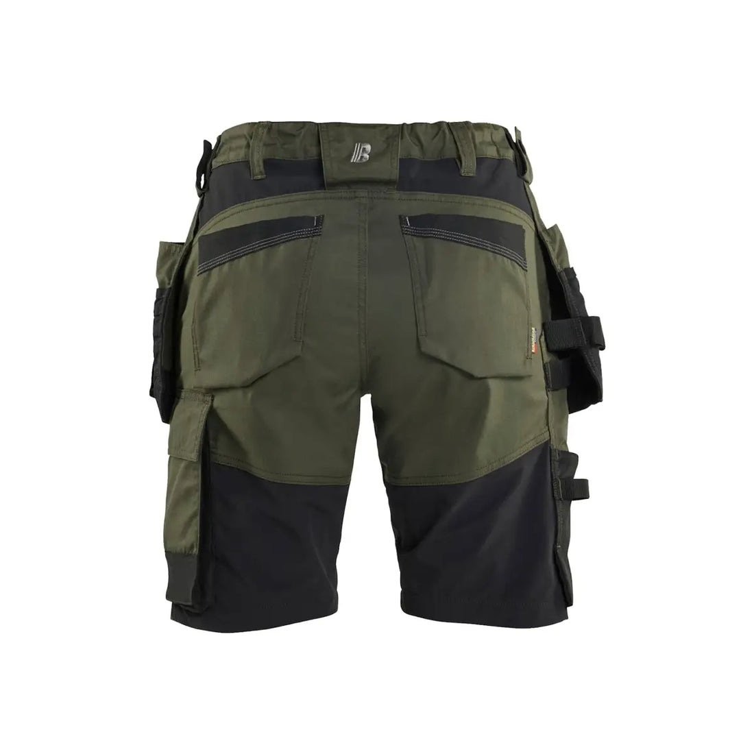 Blåkläder Naisten riipputaskushortsit stretch 71331832 - Metsänvihreä/Musta / C36 - Blåkläder työvaatteet