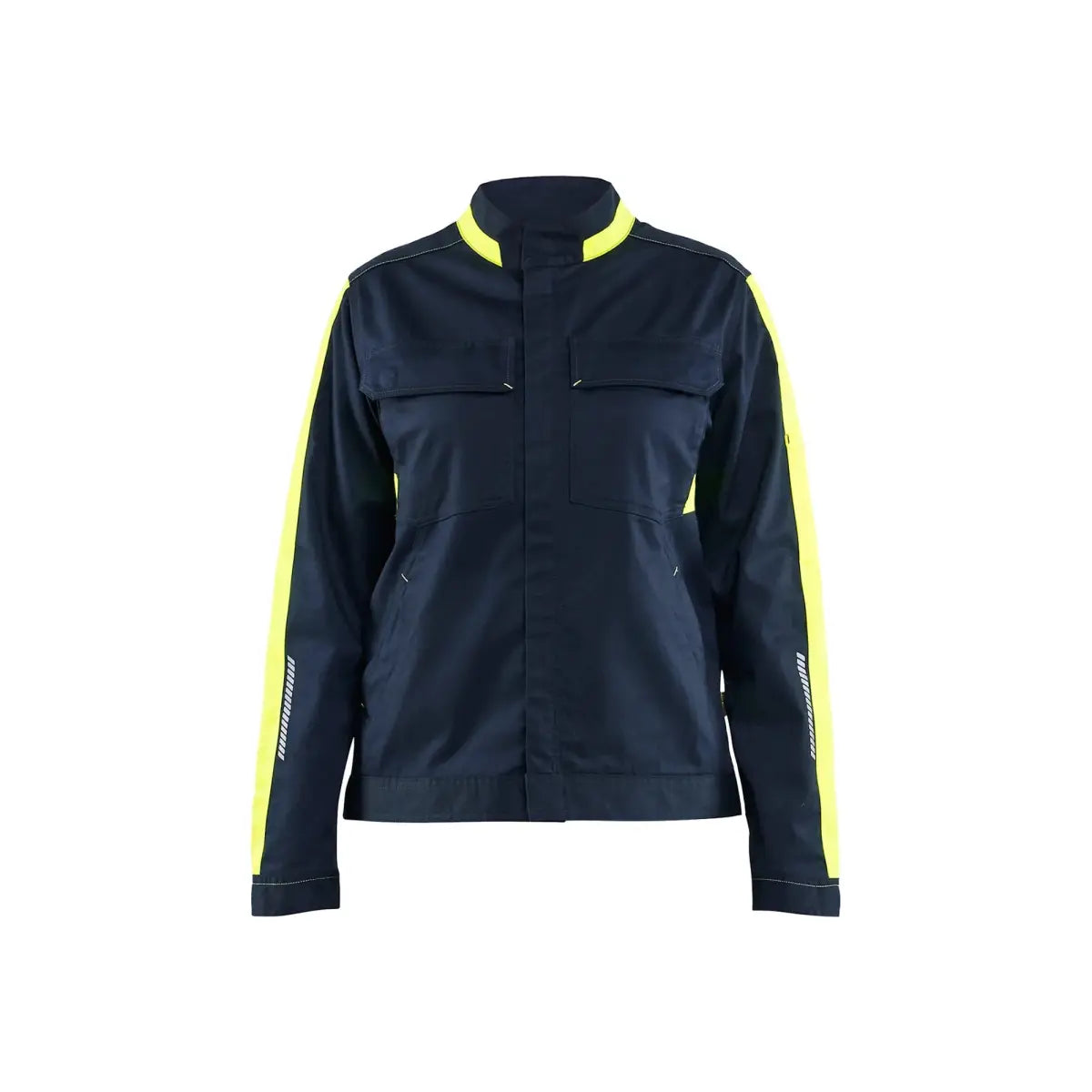 Blåkläder Naisten takki Stretch 44431832 - Tumma mariininsininen/Huomiokeltainen / XL - Blåkläder työvaatteet
