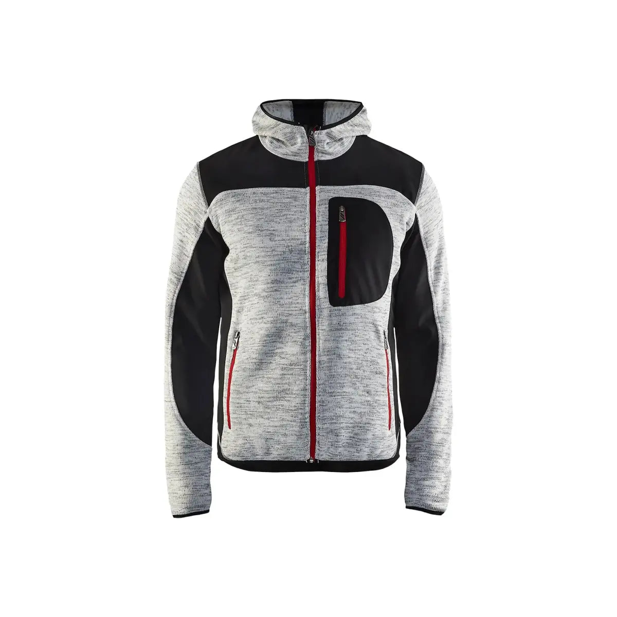 Blåkläder Neulottu softshell-takki 49302117 - Meleerattu harmaa/Musta / XL - Blåkläder työvaatteet