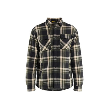 Blåkläder Pilé-vuorattu flanellipaita 47041168 - Metsänvihreä/Musta / M - Blåkläder työvaatteet