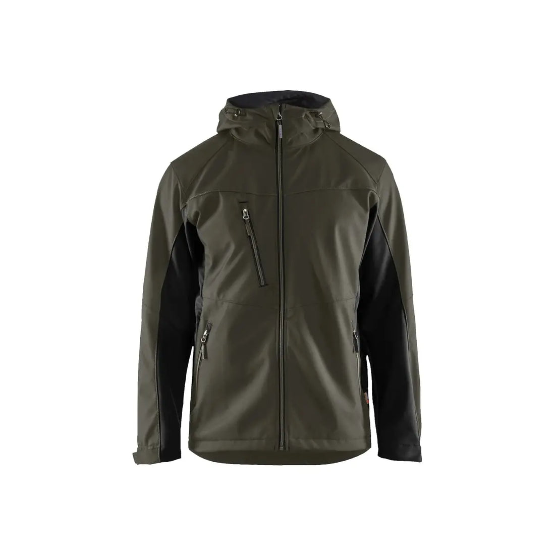 Blåkläder Softshell-takki hupulla 47532516 - Tumma oliivinvihreä/Musta / 4XL - Blåkläder työvaatteet