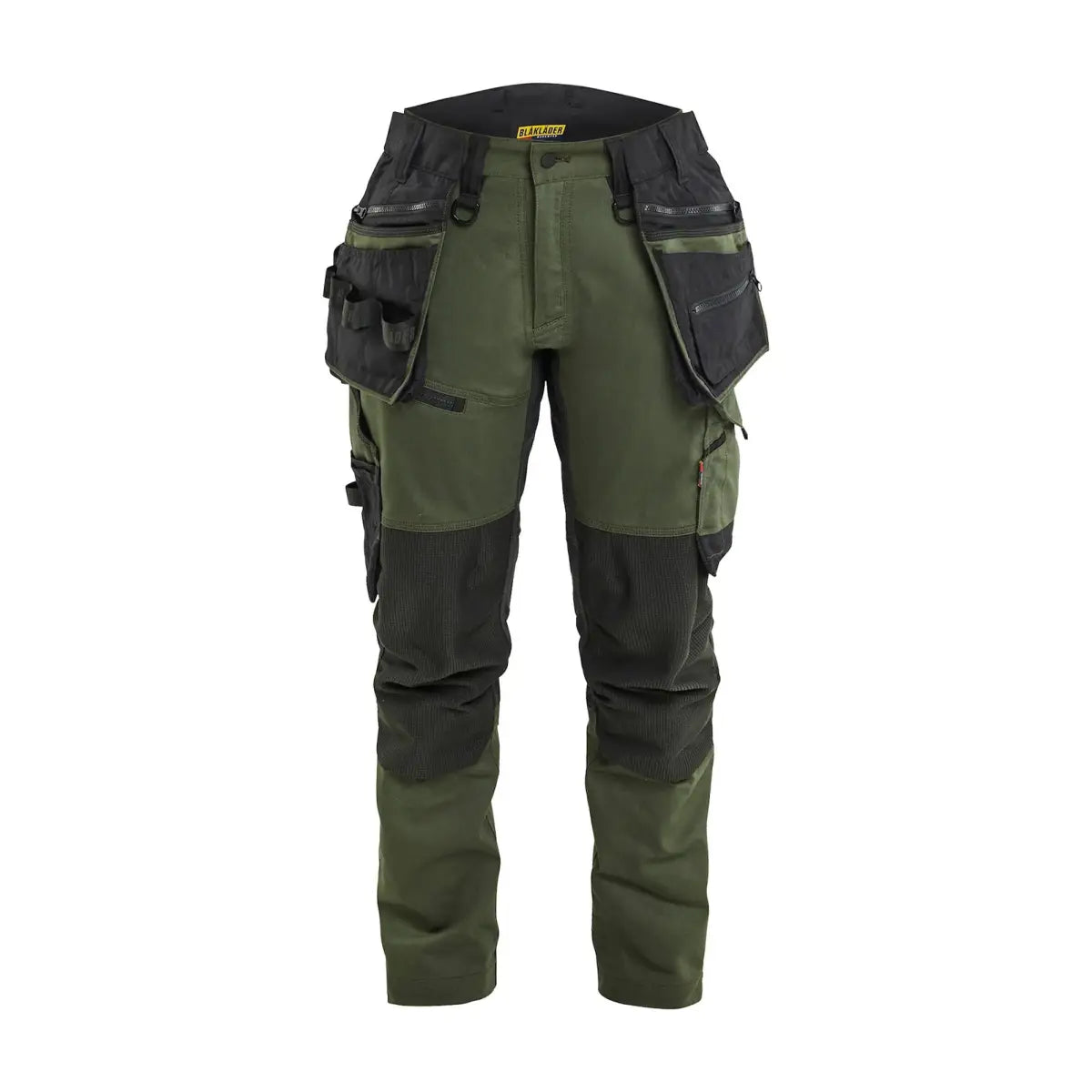 Blåkläder STRIKER Naisten riipputaskuhousut stretch 71701149 - Metsänvihreä/Musta / D19 - Blåkläder työvaatteet
