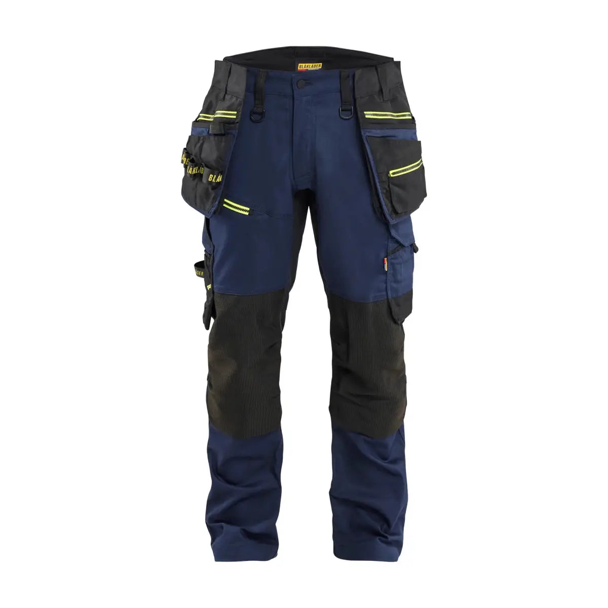 Blåkläder STRIKER Riipputaskuhousut Stretch 19701149 - Tumma mariininsininen/Huomiokeltainen / C154 - Työvaatteet
