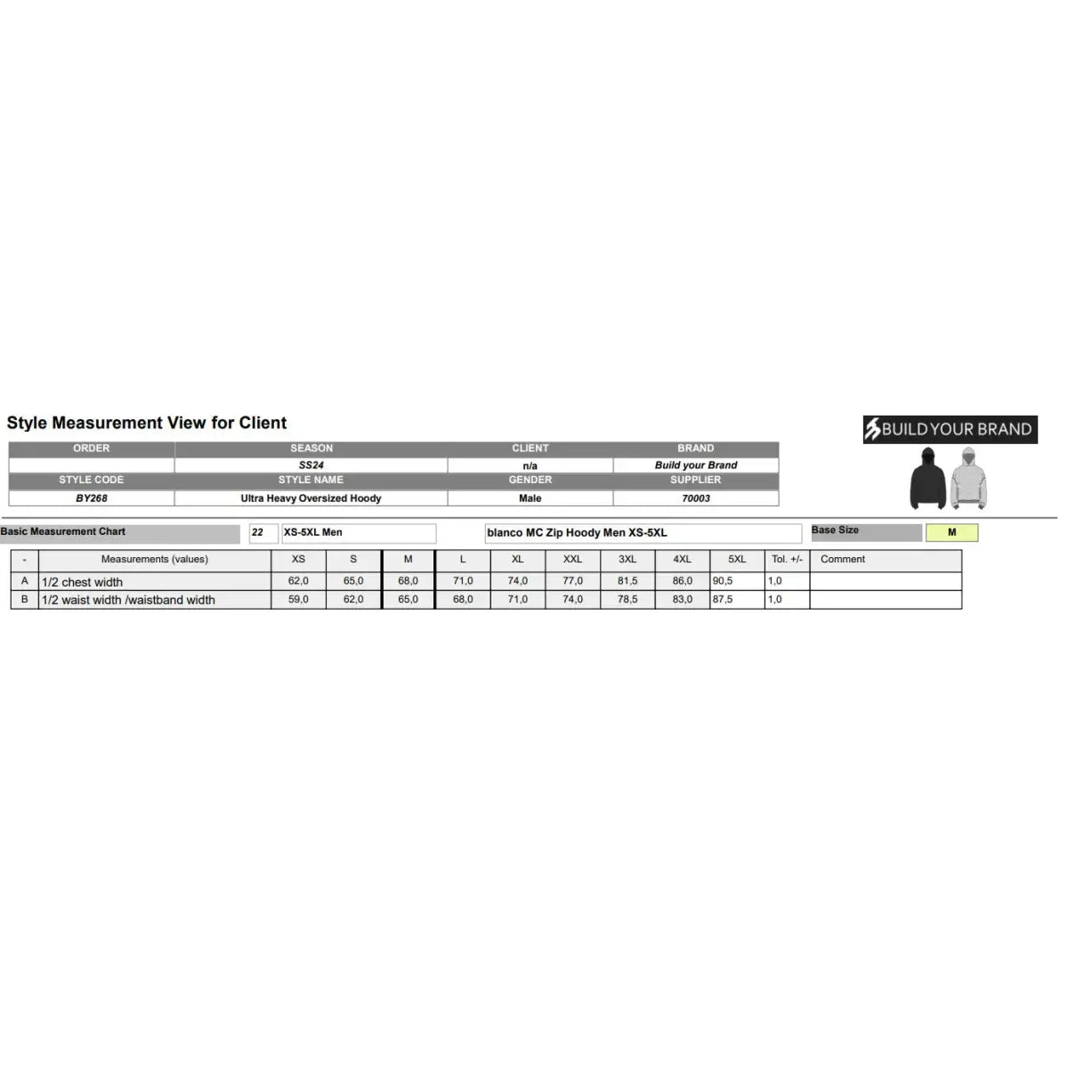 Build Your Brand Ultrapaksu Oversize Huppari - Yritystekstiilit
