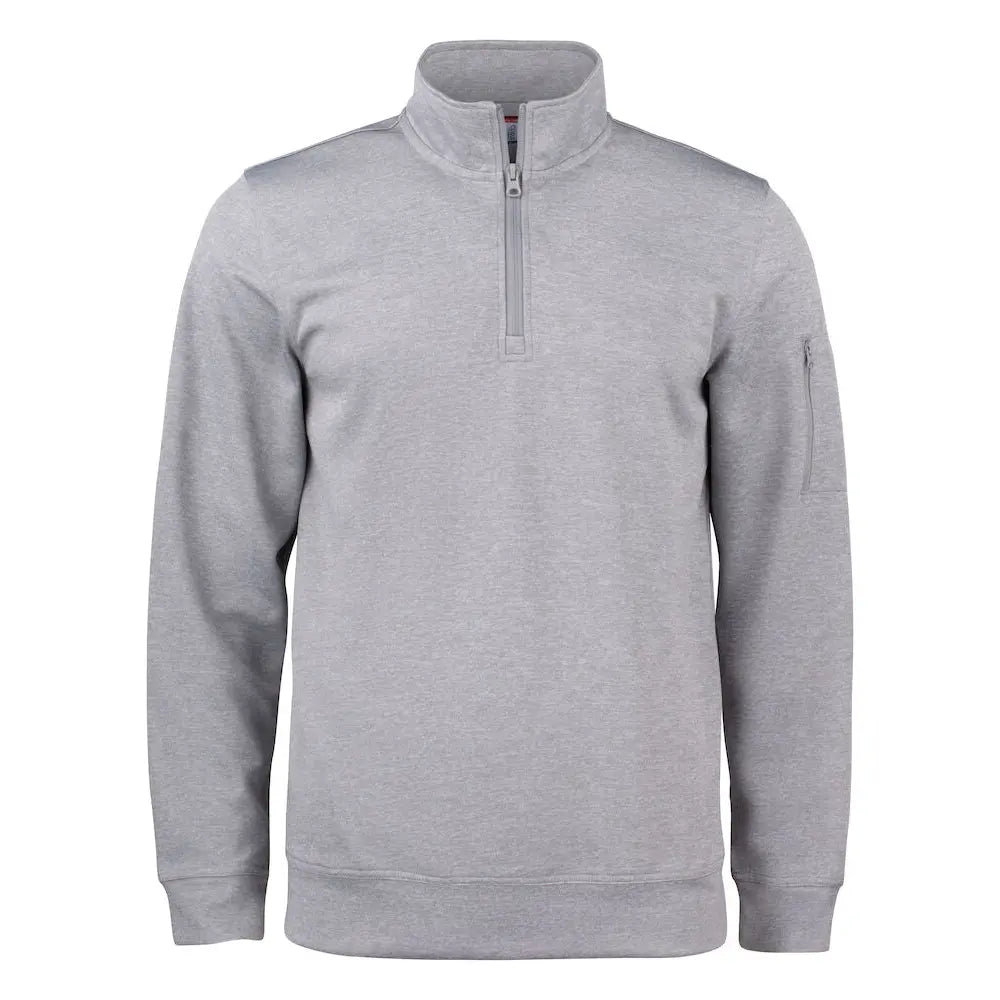 Clique Basic Active Half Zip College - Harmaa (Heather Grey) / 4XL - Yritystekstiilit