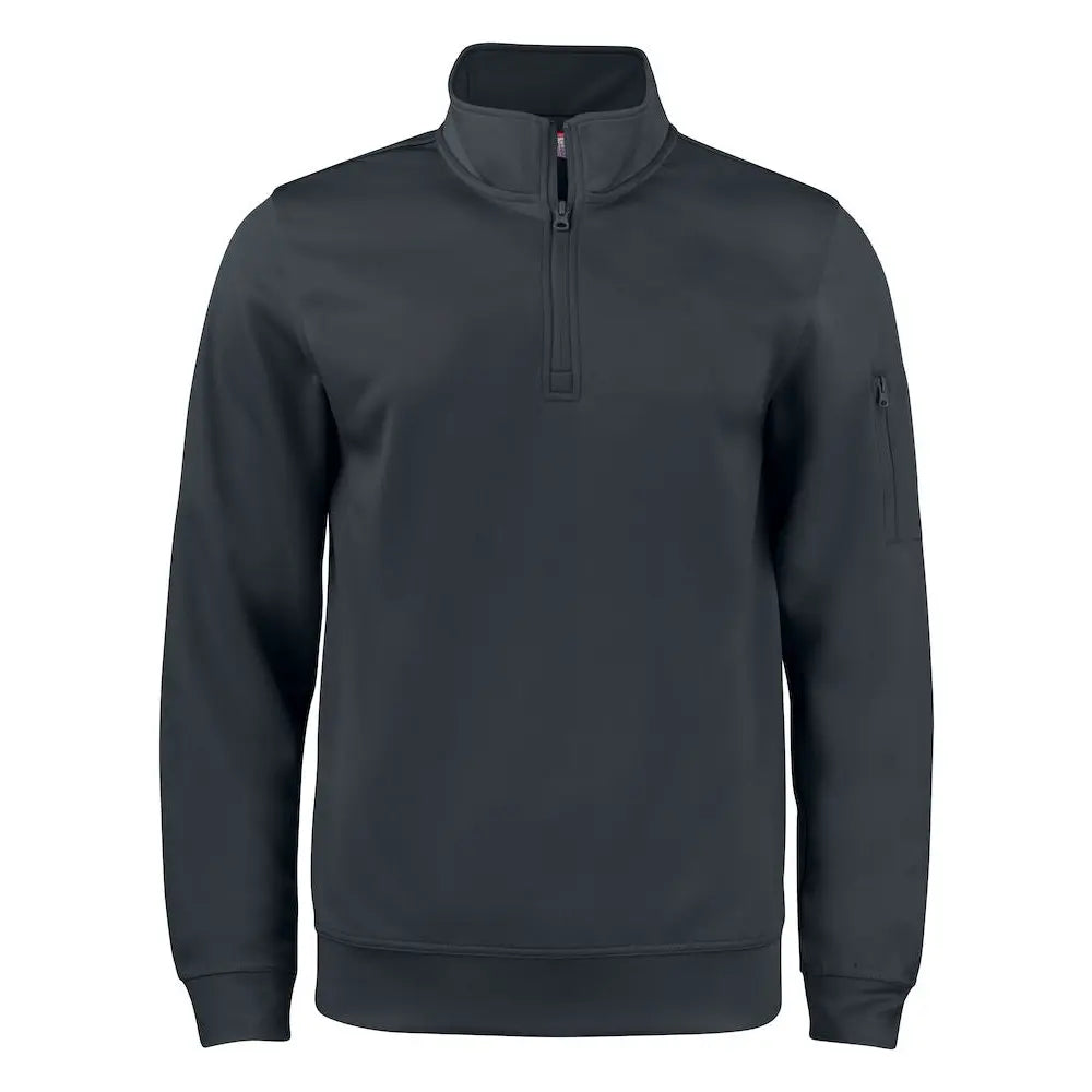 Clique Basic Active Half Zip College - Musta / 4XL - Yritystekstiilit