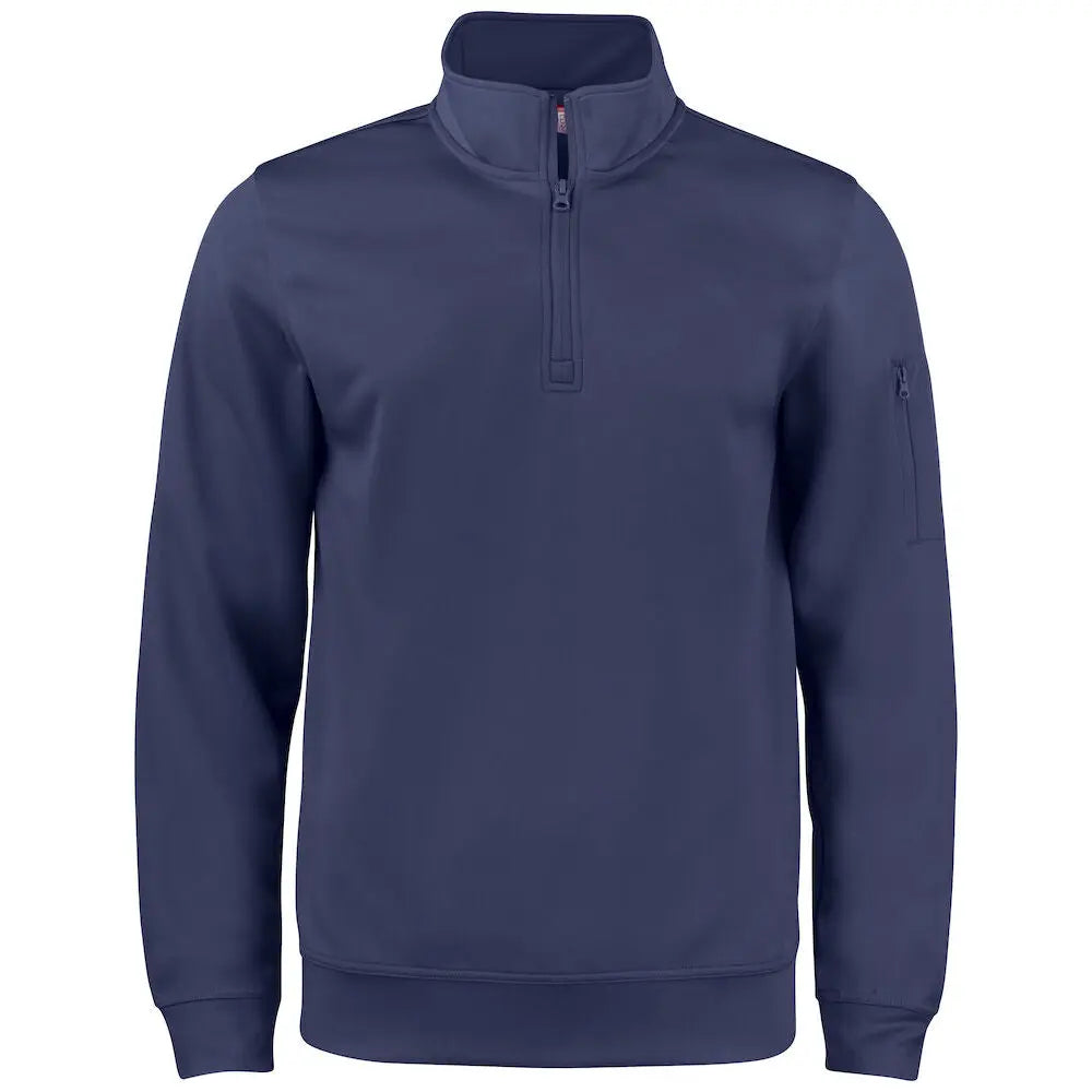 Clique Basic Active Half Zip College - Sininen (Dark Blue) / 4XL - Yritystekstiilit