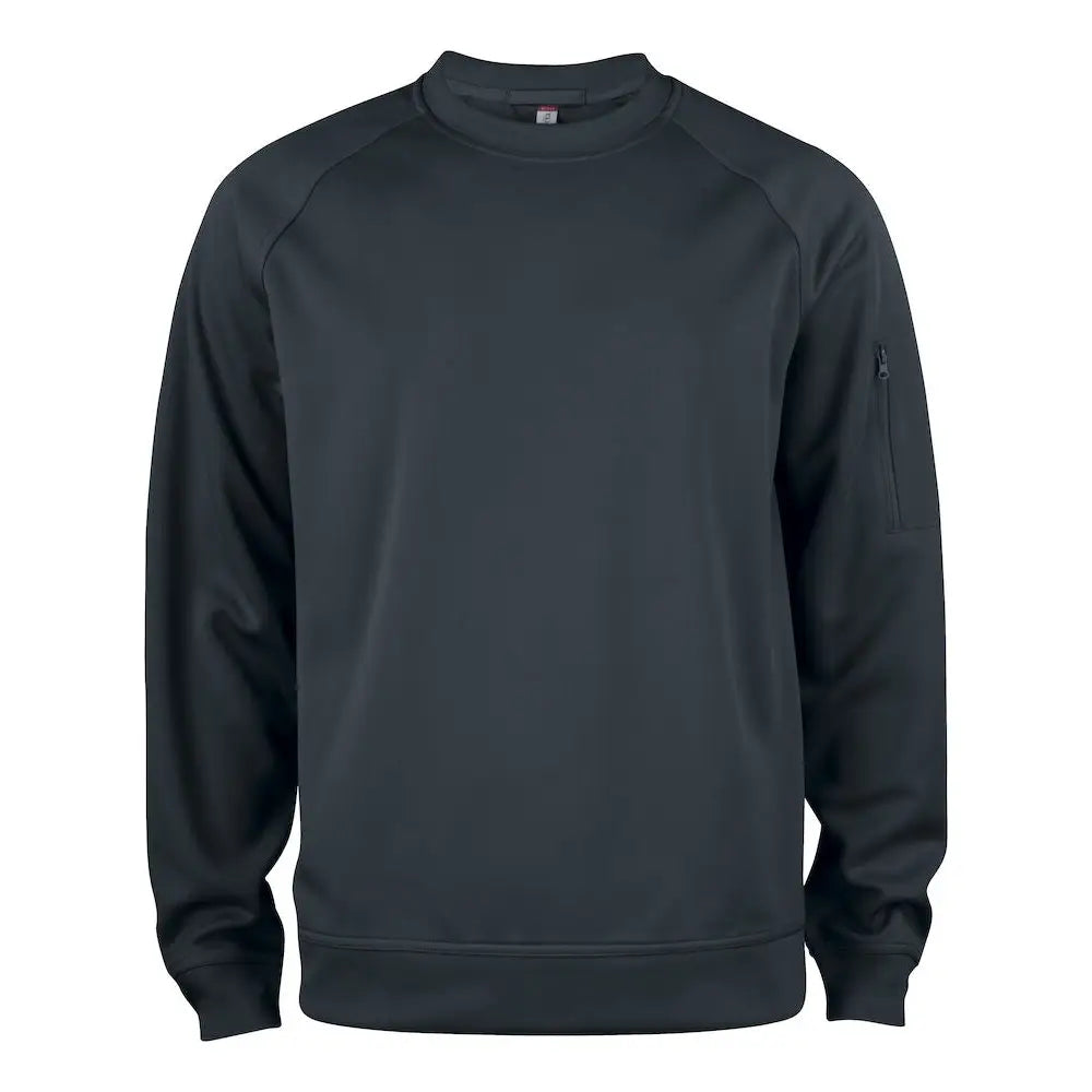 Clique Basic Active Lankavärjätty Collegepaita - Musta / 4XL - Yritystekstiilit