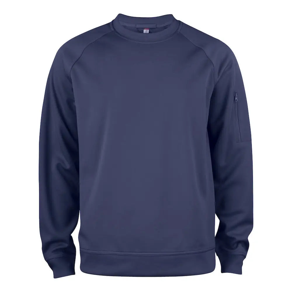 Clique Basic Active Lankavärjätty Collegepaita - Sininen (Dark Blue) / 4XL - Yritystekstiilit