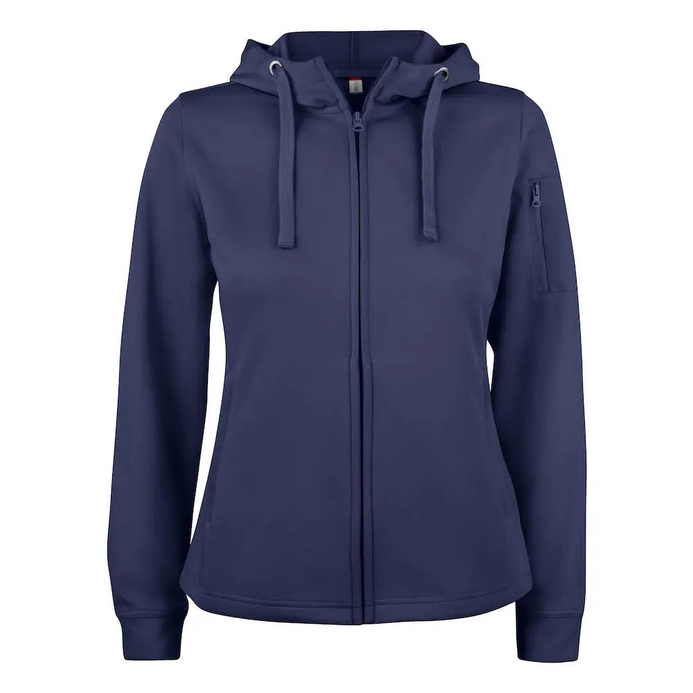 Clique Basic Active Vetoketjuhuppari Naisille - Sininen (Dark Blue) / XS - Yritystekstiilit