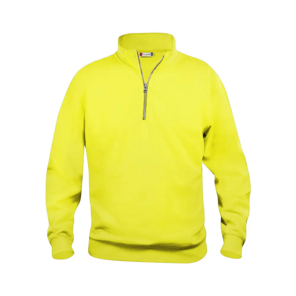Clique Basic Collegepaita - Keltainen (Hi-Vis Yellow) / XS - Yritystekstiilit