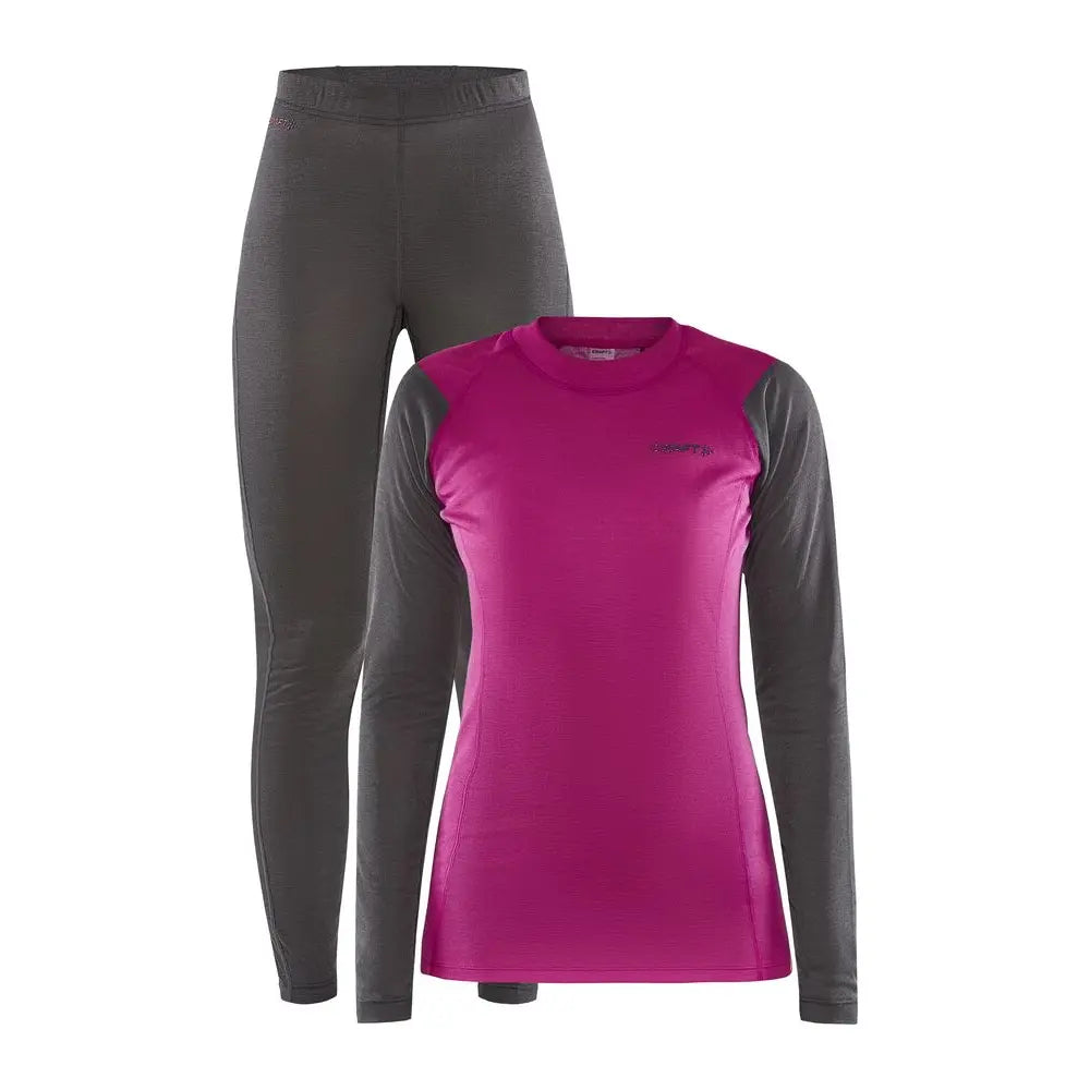 Craft CORE Warm Baselayer Set W - Pinkki / XS - Työvaatteet
