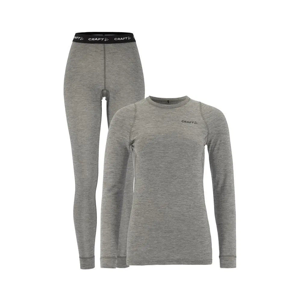 Craft CORE Wool Merino Set W - Harmaa / XS - Työvaatteet