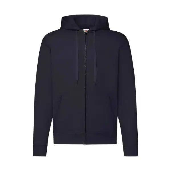 Fruit of the Loom Classic Vetoketjullinen Huppari - Sininen (Deep Navy) / S - Yritystekstiilit
