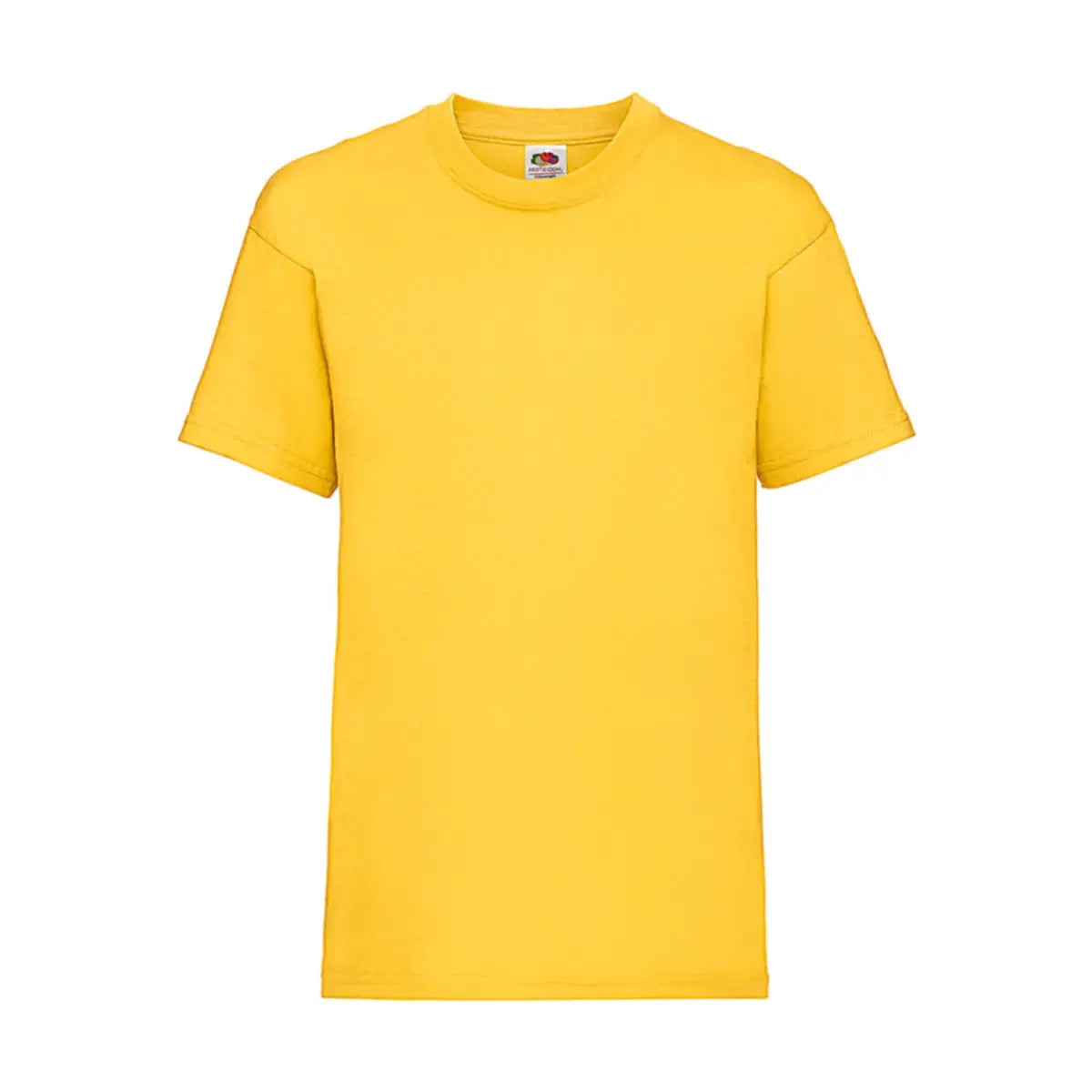 Fruit of the Loom Lasten Laadukas T-Paita - Keltainen (Sunflower) / 104 (3-4) - Yritystekstiilit