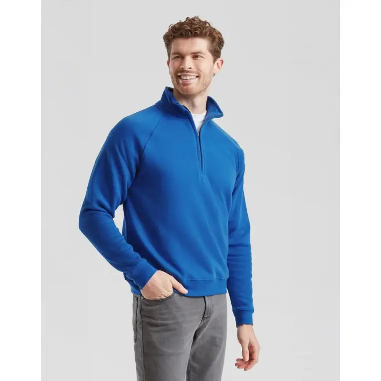 Fruit of the Loom Premium Zip Neck College - Yritystekstiilit
