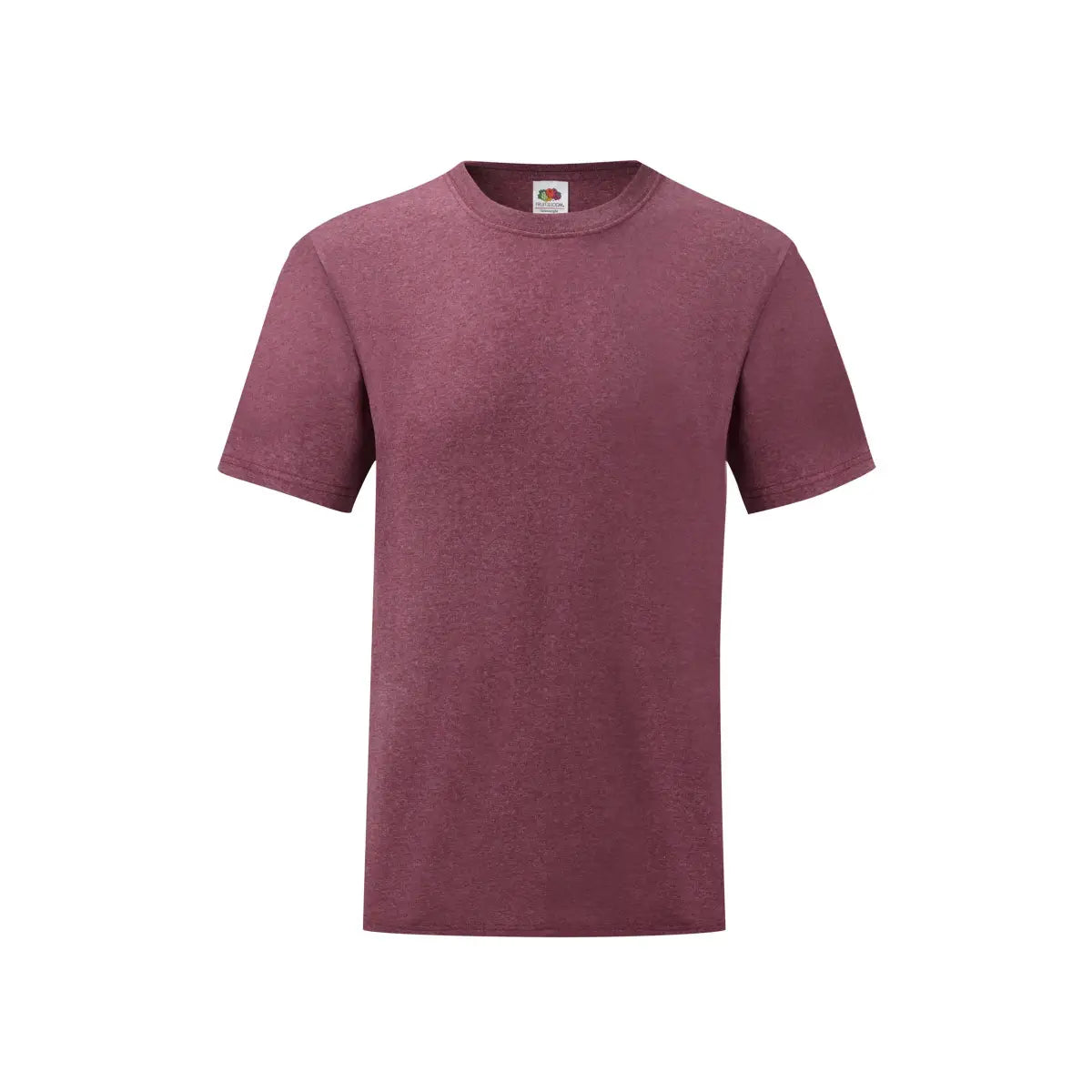 Fruit of the Loom Laadukas Puuvilla T-Paita - Punainen (Heather Burgundy) / S - Yritystekstiilit