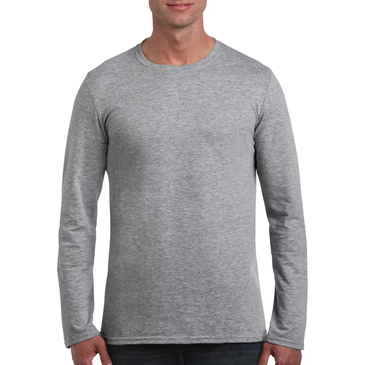 Gildan Sofstyle Pitkähihainen T-Paita - Harmaa (Sport Grey) / S - Yritystekstiilit