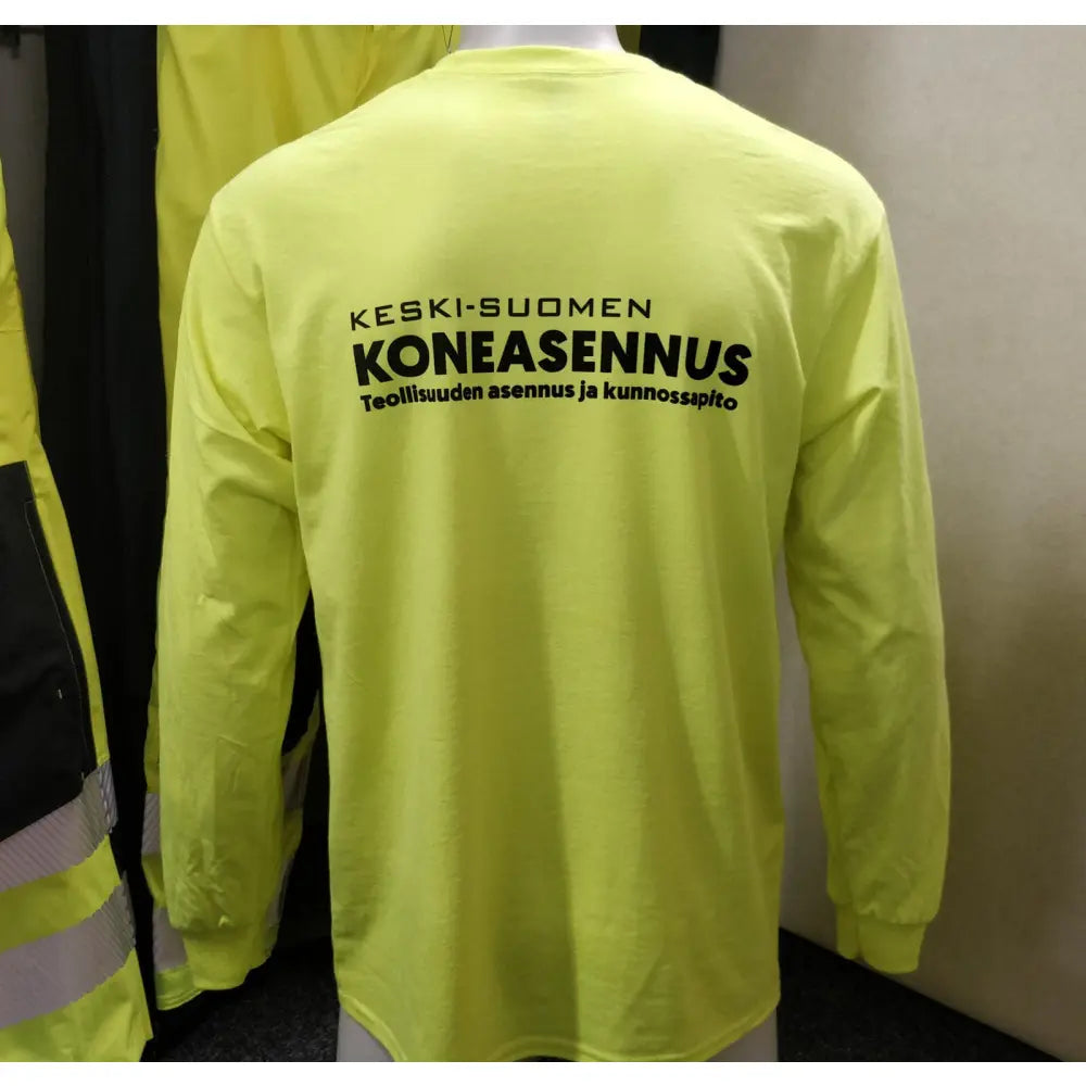 Gildan Ultra Cotton Pitkähihainen Huomiopaita Painatuksella - min. 20kpl - Yritystekstiilit