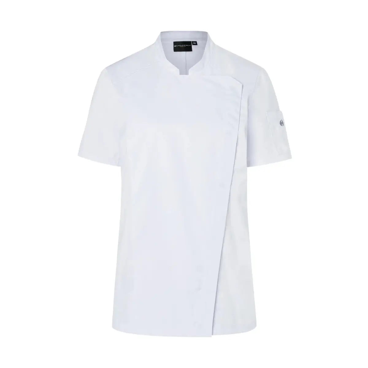 Karlowsky Moderni Naisten Lyhythihainen Kokkitakki - Valkoinen / 34 - Työtakit