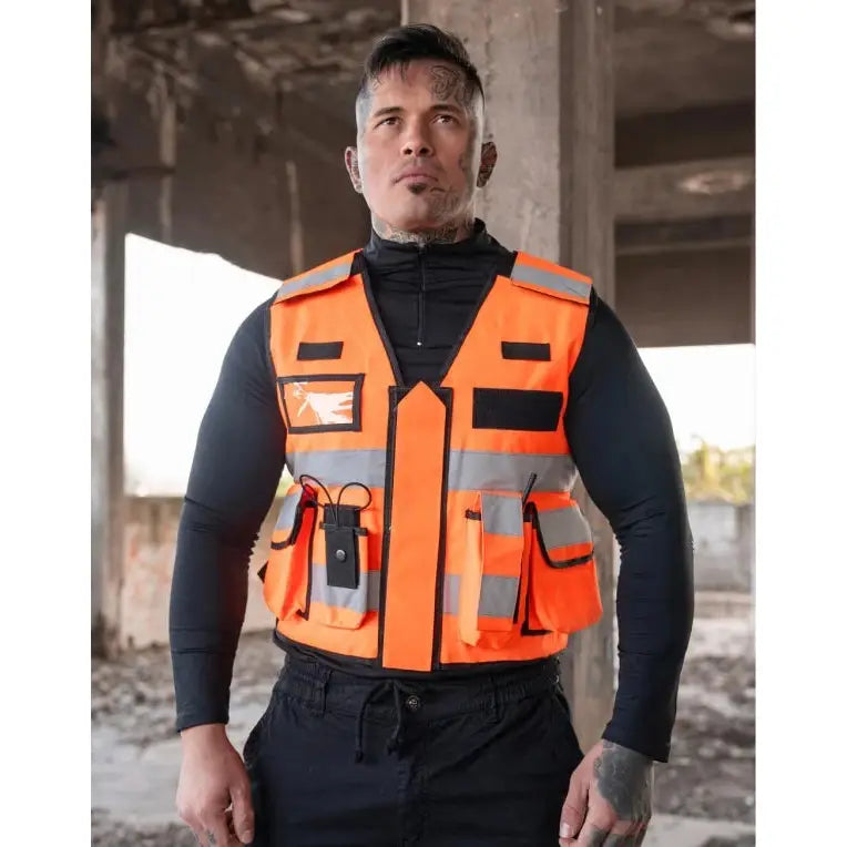 Korntex Bonn Taktinen Turvaliivi - Musta / M/XL - Työliivit