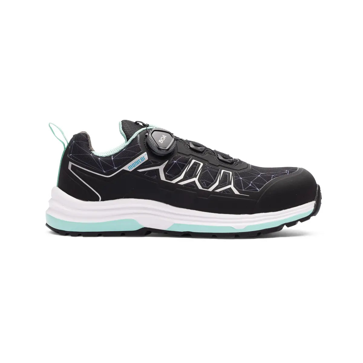 Jade Safety Shoe w - Musta